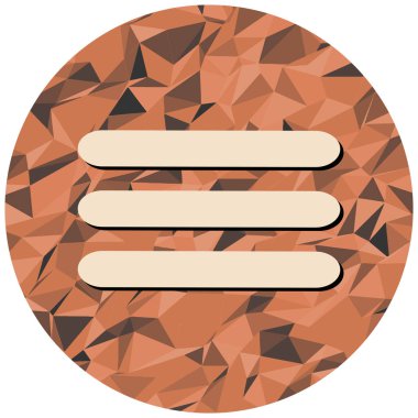 Tek simgenin vektör illüstrasyonu