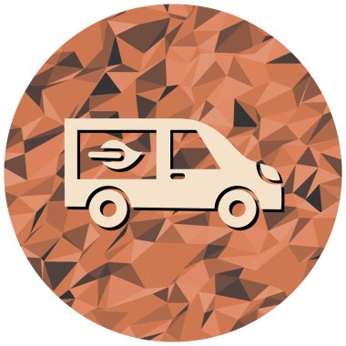 Araba ikonu. vektör illüstrasyonu