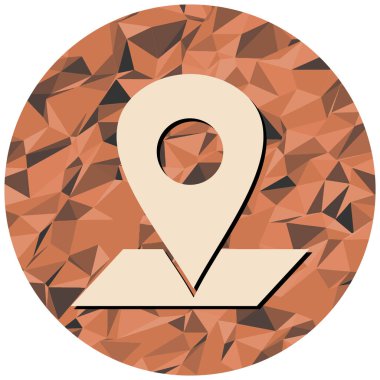 Harita işaretleyici simgesi. vektör illüstrasyonu