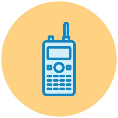 Cep telefonu simgesi, vektör illüstrasyonu