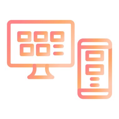 Ui Tasarım simgesi vektör illüstrasyonu