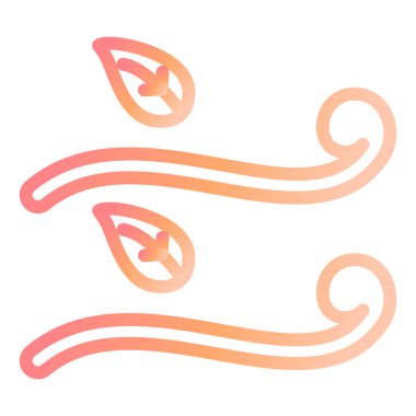 Rüzgâr. Web simgesi basit illüstrasyon 