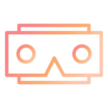 Stereoskop modern ikon vektör çizimi 