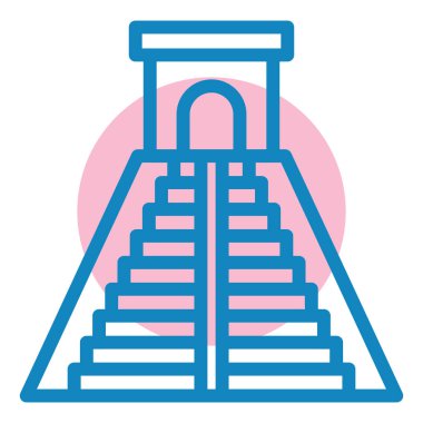 Merdivenler. Web simgesi basit illüstrasyon