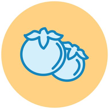 yiyecek ve içecek düz vektör simgesi