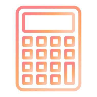 hesap makinesi simgesi, vektör illüstrasyonu