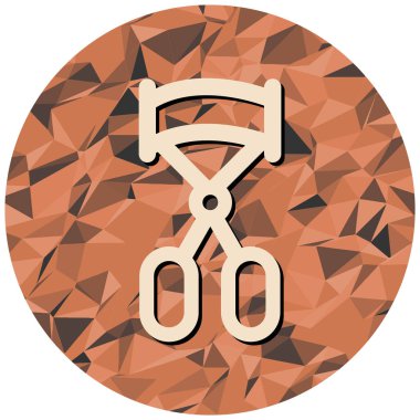 Makas simgesi. düz dizayn biçimi 10