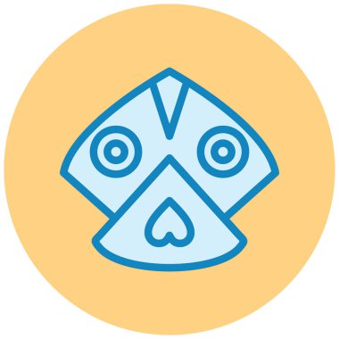 Yüz maskesi. Basit tasarım