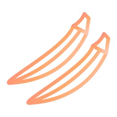 Bamya. Web simgesi basit illüstrasyon 