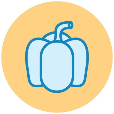 Balkabağım. Web simgesi basit illüstrasyon