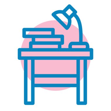 Masa. Web simgesi basit illüstrasyon