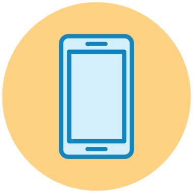 Cep telefonu. Web simgesi basit illüstrasyon