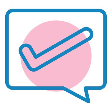 Sohbet mesajı vektör illüstrasyonu