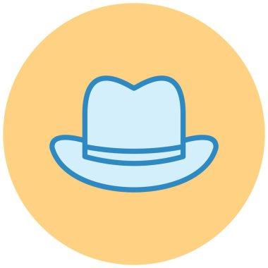 Şapka. Web simgesi basit illüstrasyon