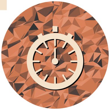 Saat simgesi vektör illüstrasyonu