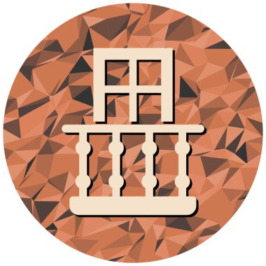 Beyaz arkaplanda tahta simgesi