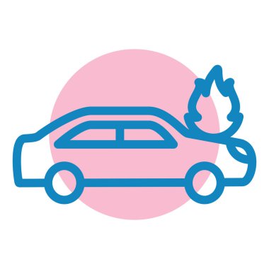 Araba kazası. Web simgesi