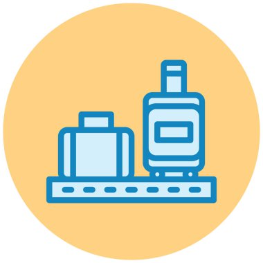 Havaalanı. Web simgesi basit illüstrasyon