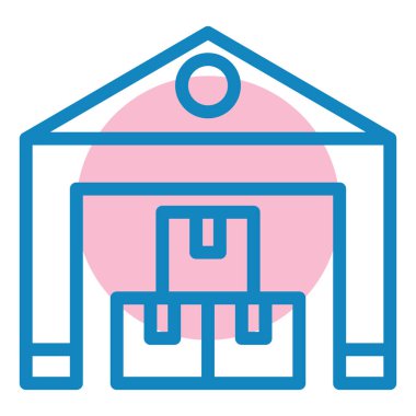 Teslimat. Web simgesi basit illüstrasyon