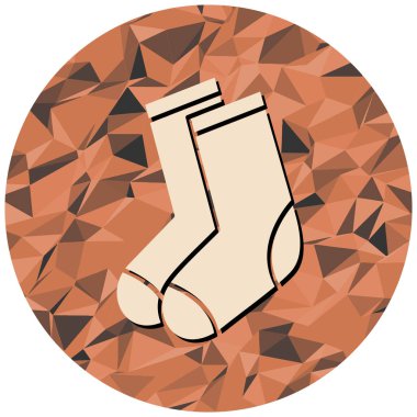 Çorap ikonu. Web için çorap vektör simgelerinin düz çizimi