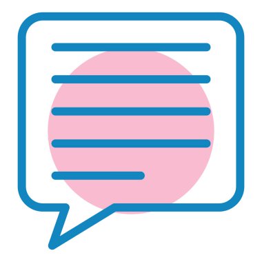 Konuş. Web simgesi basit illüstrasyon