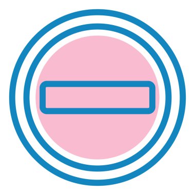 Eksi. Web simgesi basit illüstrasyon