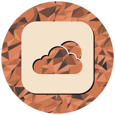 bulut simgesi, vektör illüstrasyonu