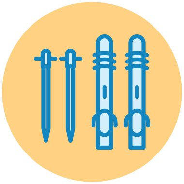 Bir beyzbol ikonunun vektör illüstrasyonu