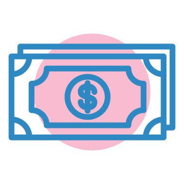 Para için. Web simgesi basit illüstrasyon