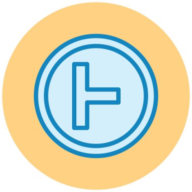 Yol işareti simgesi, vektör illüstrasyonu basit tasarım