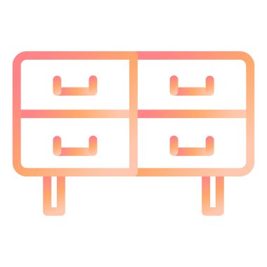 Çekmece modern simge vektör illüstrasyonu 