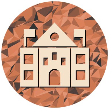 Ev. Web simgesi basit illüstrasyon