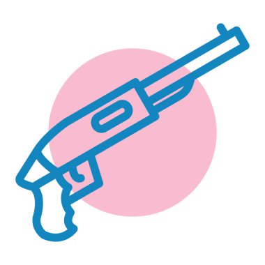 Bir silah simgesinin vektör illüstrasyonu