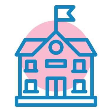 Ev. Web simgesi basit illüstrasyon