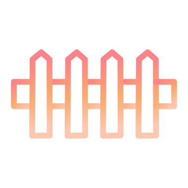 çit simgesi vektör illüstrasyonu