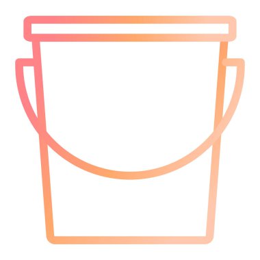 Kova. Web simgesi basit illüstrasyon