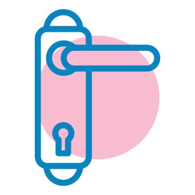 Kilit. Web simgesi basit illüstrasyon