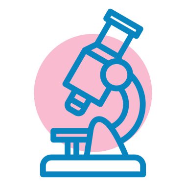 Mikroskop. Web simgesi basit tasarım