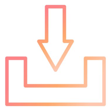 Dosya modern simge vektör illüstrasyonunu indir 