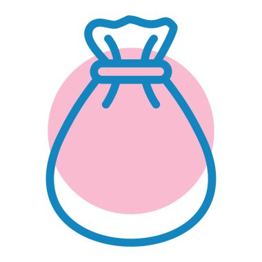 torba simgesi, vektör illüstrasyonu