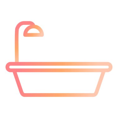 Küvet. Web simgesi basit illüstrasyon 