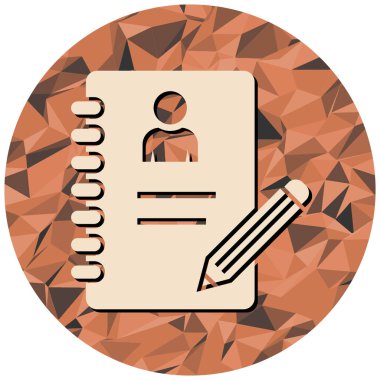 Notların düz dizaynının vektör çizimi