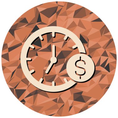 Saat. Web simgesi basit illüstrasyon