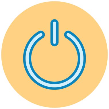 Güç. Web simgesi basit illüstrasyon