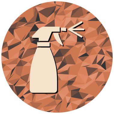 Sıvı ile tek bir simgenin vektör çizimi