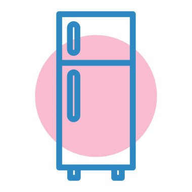 buzdolabı vektör simgesi çizgi sembolü