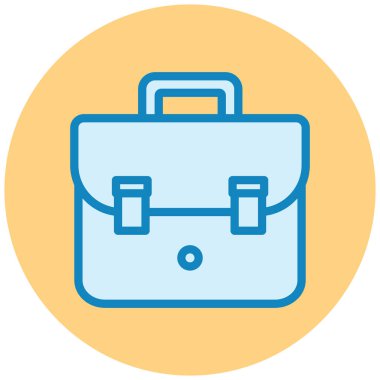 Çanta. Web simgesi basit illüstrasyon