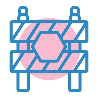 yol inşa simgesi, vektör illüstrasyonu basit tasarım