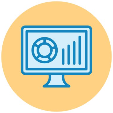 Bilgisayar kodlaması. Web simgesi basit illüstrasyon