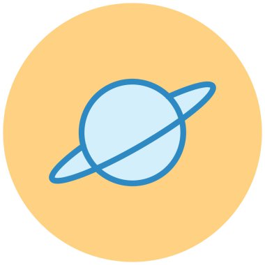 Gezegen. Web simgesi vektör illüstrasyonu